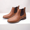 JASONSTAR Western Cowboy Boots For Men - Mens Square Toe Chelsea Boots Ankle Cowboy Boots For Men Casual Retro Stylish Boots Classic Retro Embroidered Short Boots