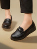 Women's Slip On Loafers, Comfortable Woven Textured Flat Shoes, Breathable Lightweight Work Flats, Casual Walking Shoes For Women